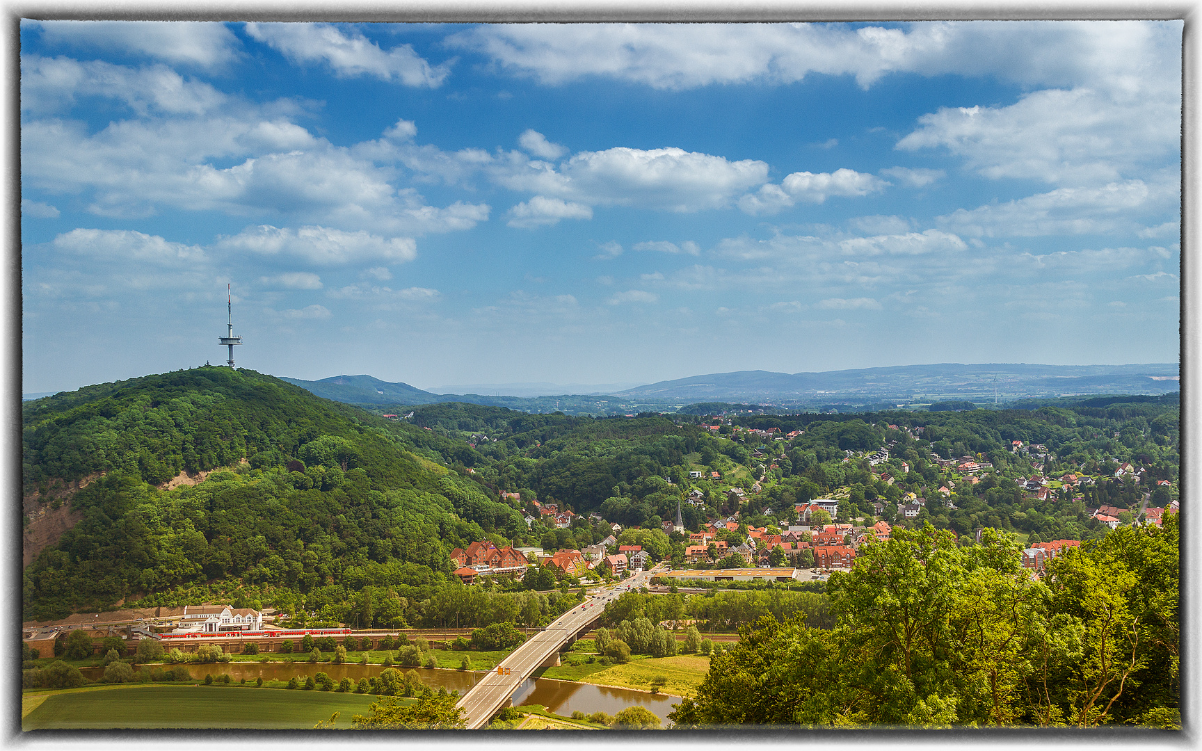 Blick auf Porta Westfalica