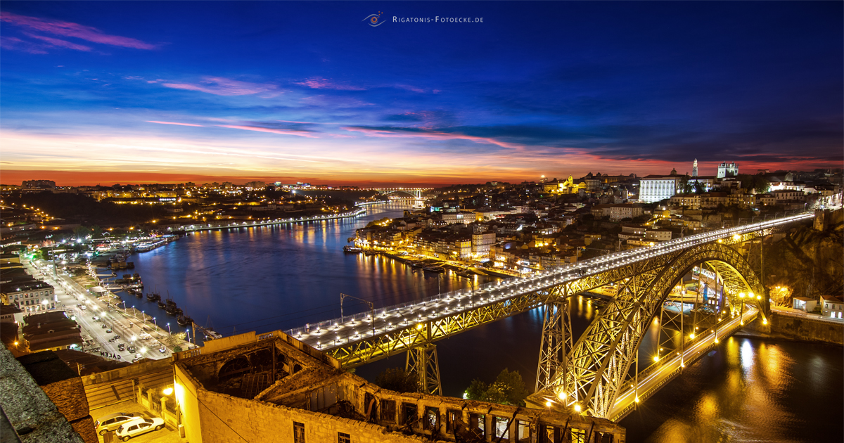 Blick auf Porto und der Ponte Dom Luís I 