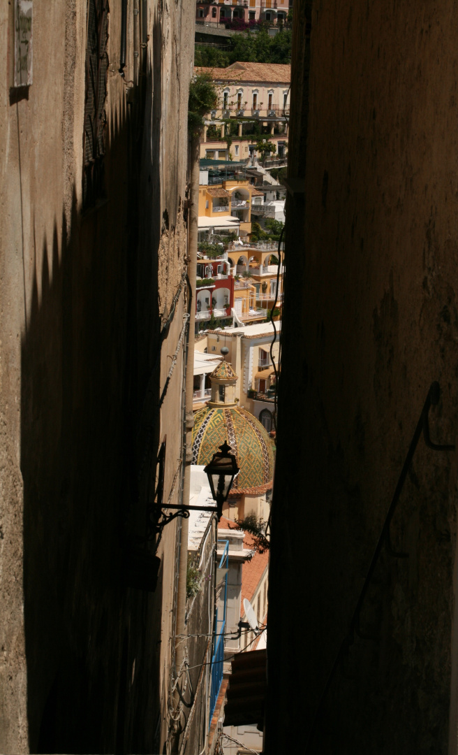 Blick auf Positano