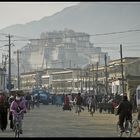 Blick auf Potala, Lhasa 1991