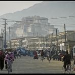 Blick auf Potala, Lhasa 1991