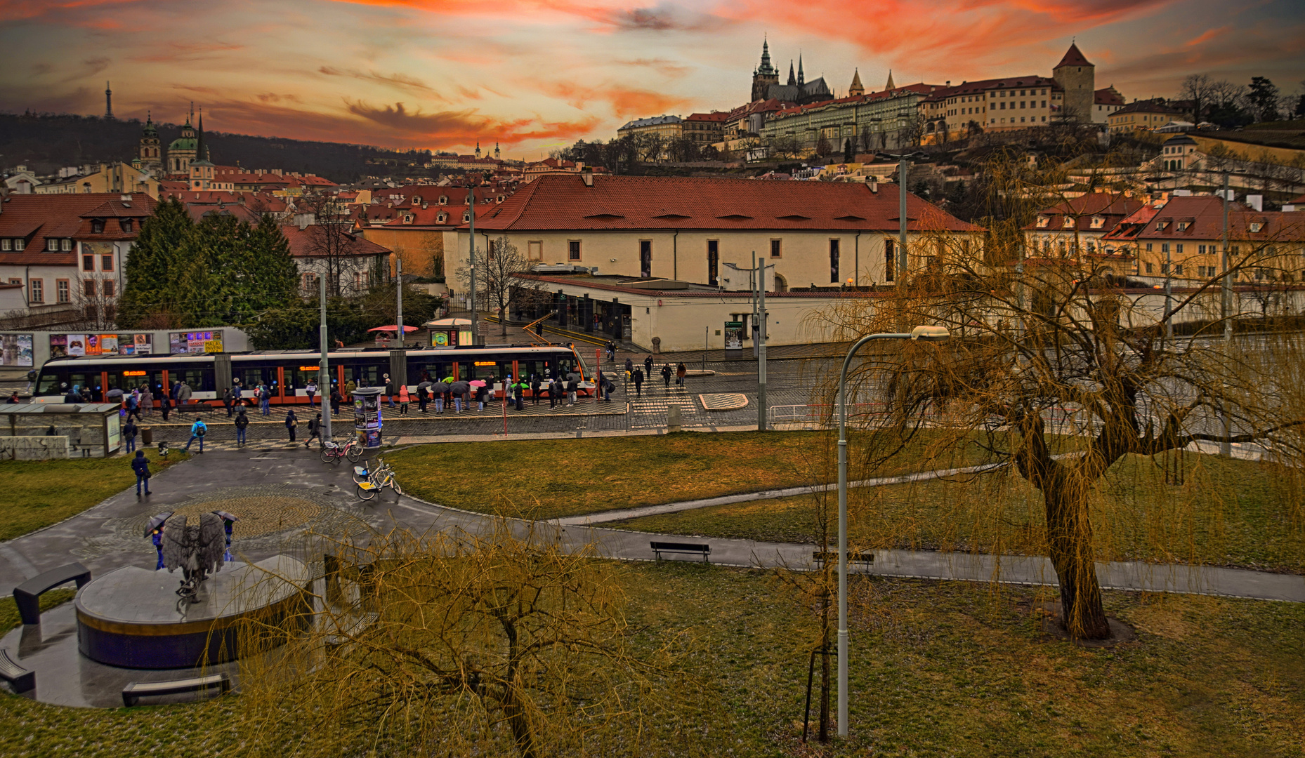 Blick auf Prag an der Moldau, Czech Republic