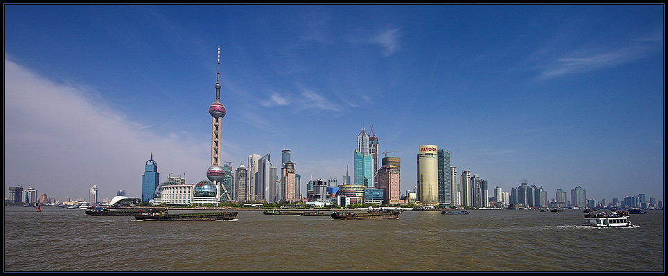 Blick auf Pudong