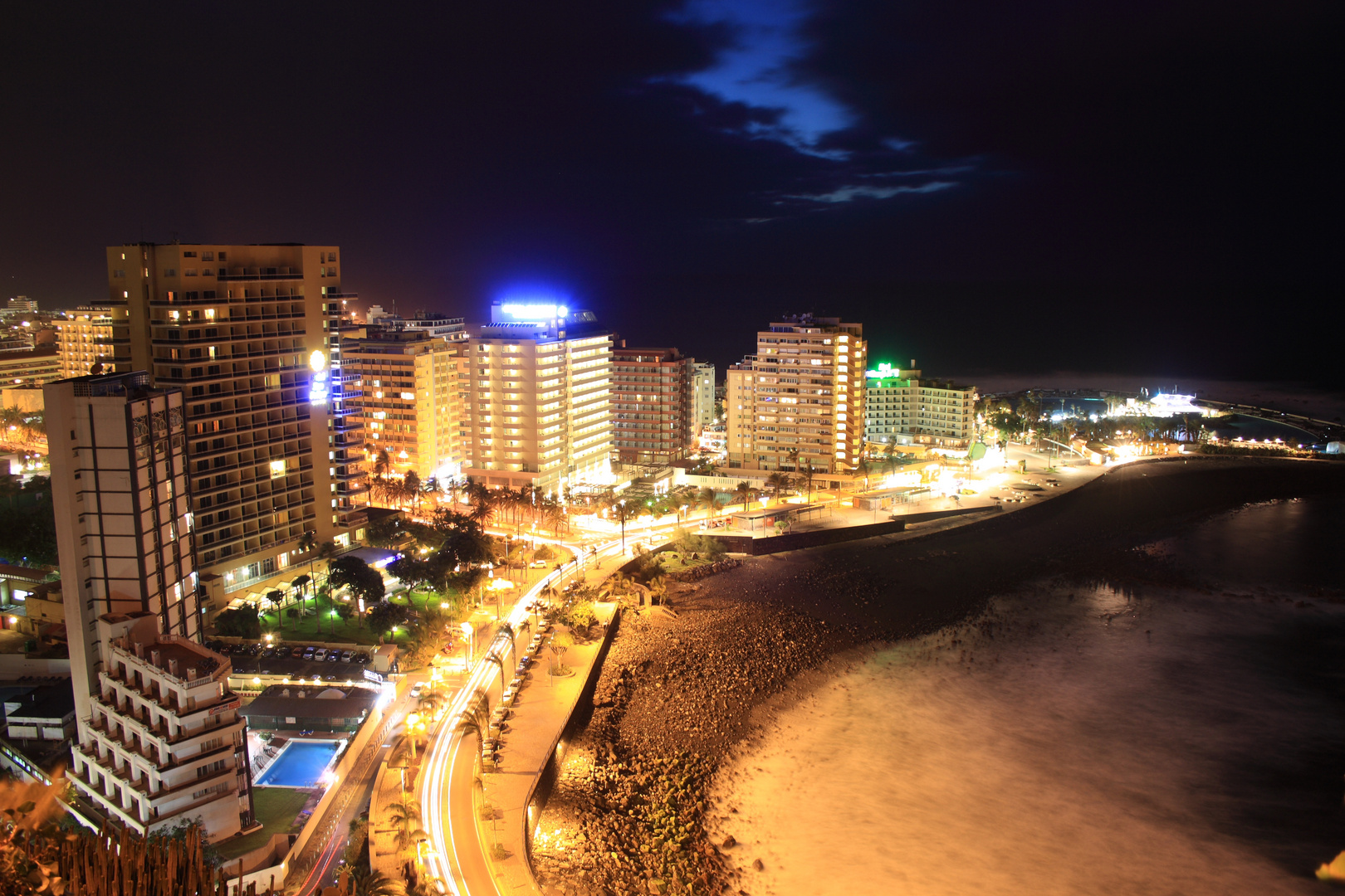 Blick auf Puerto de la cruz