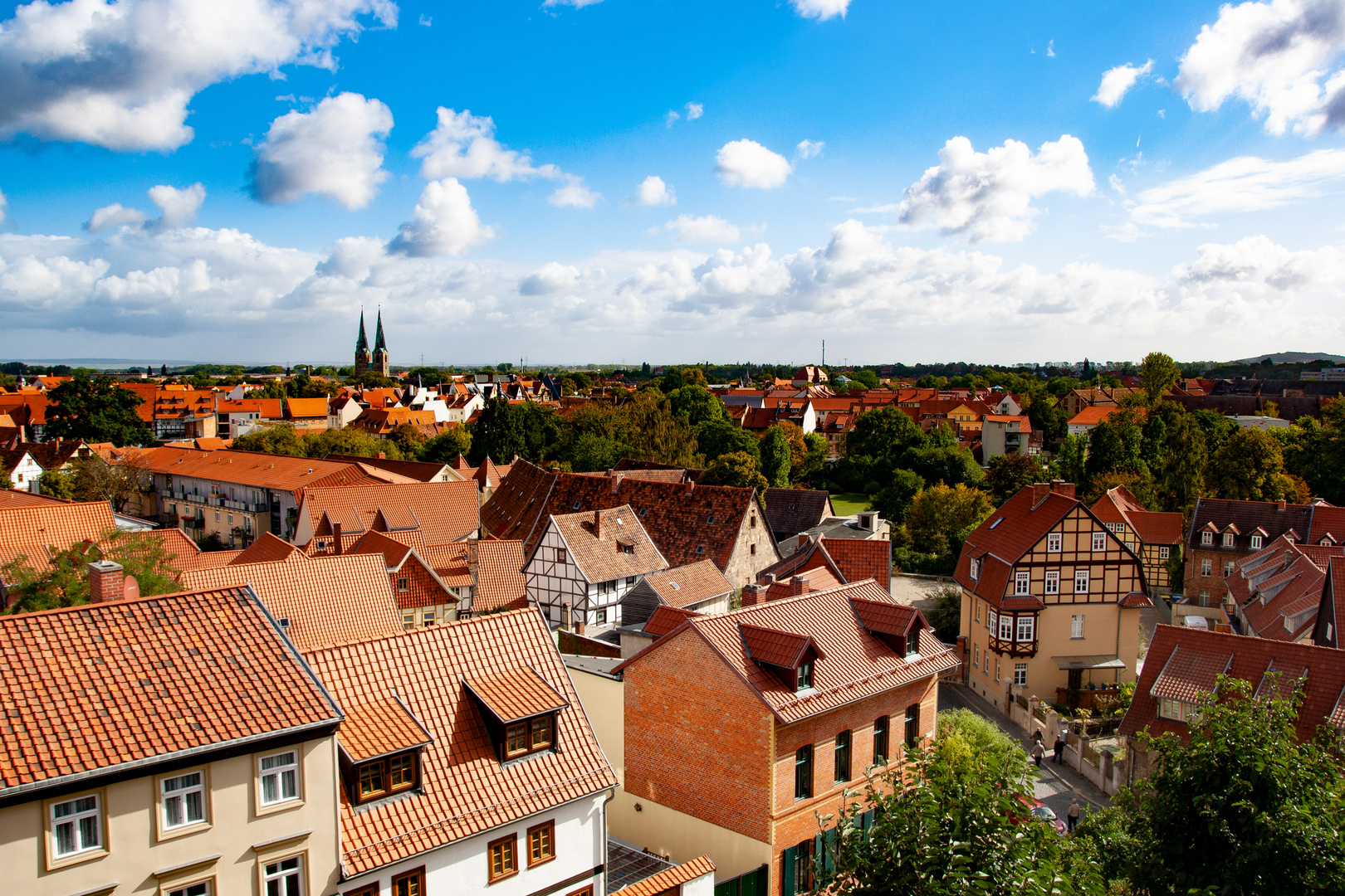 Blick auf Quedlinburg