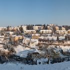 Blick auf Rabenau in Sachsen