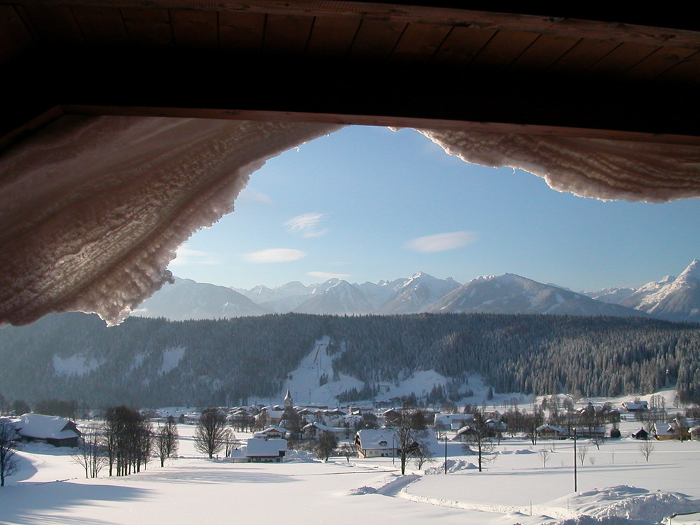 Blick auf Ramsau südlich des Dachsteins