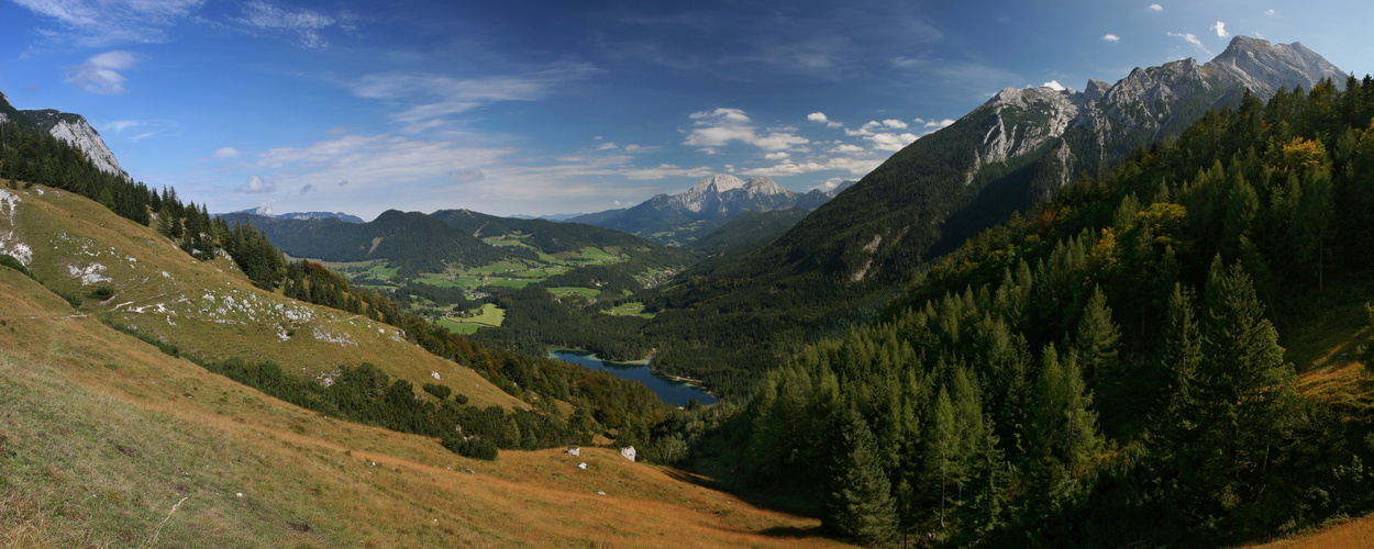 Blick auf Ramsau und Hintersee