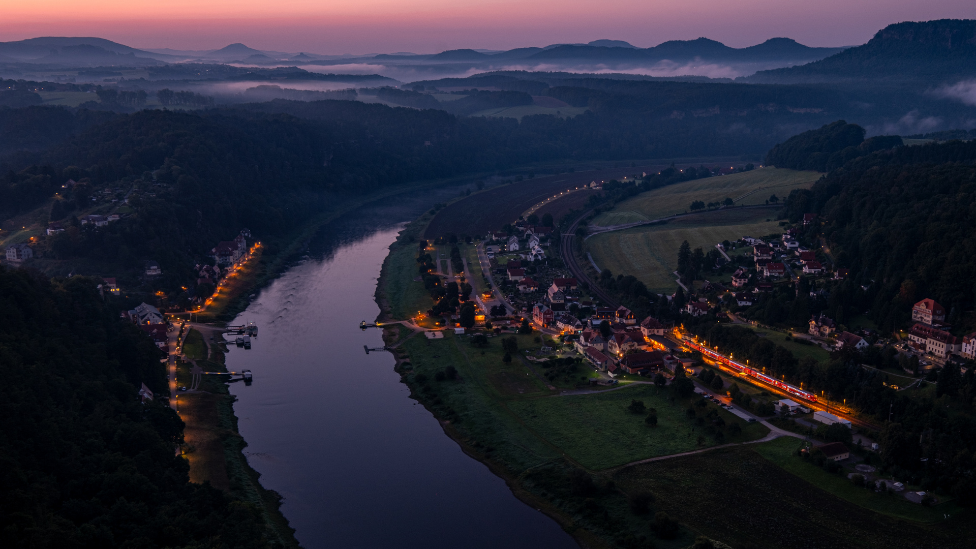 Blick auf Rathen