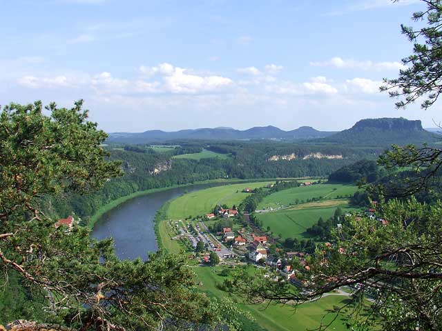 Blick auf Rathen