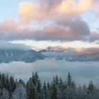 Blick auf Rax u. Schneeberg 