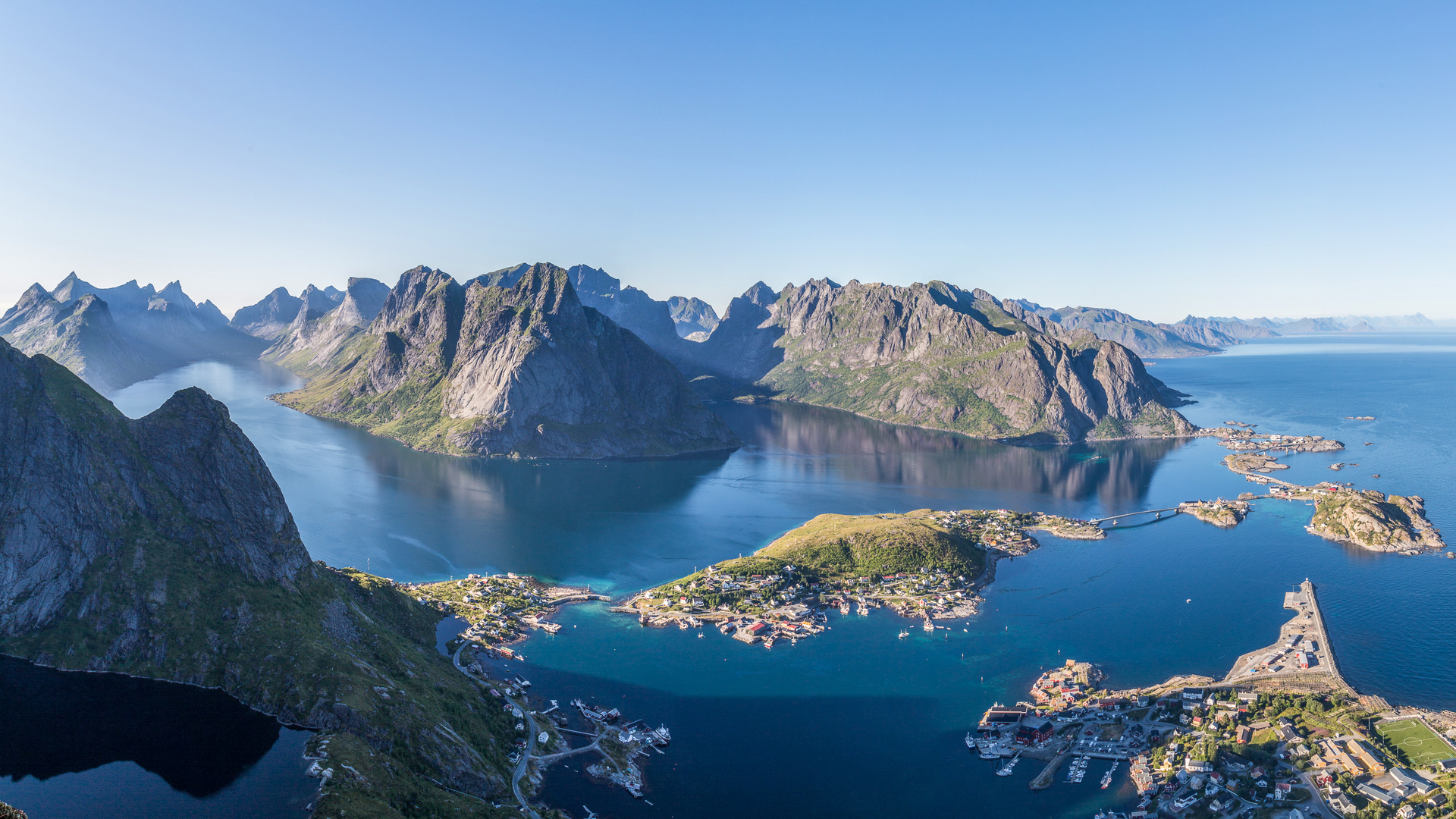 Blick auf Reine, Lofoten