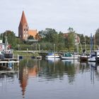 Blick auf Rerik mit Hafen