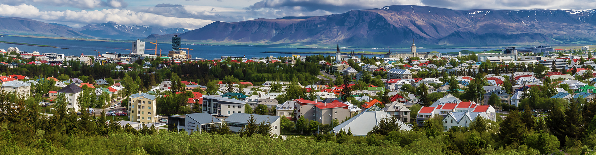 Blick auf Reykjavik