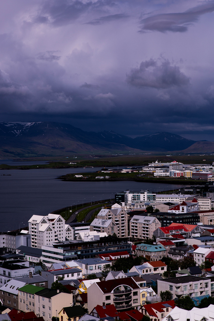 Blick auf Reykjavik