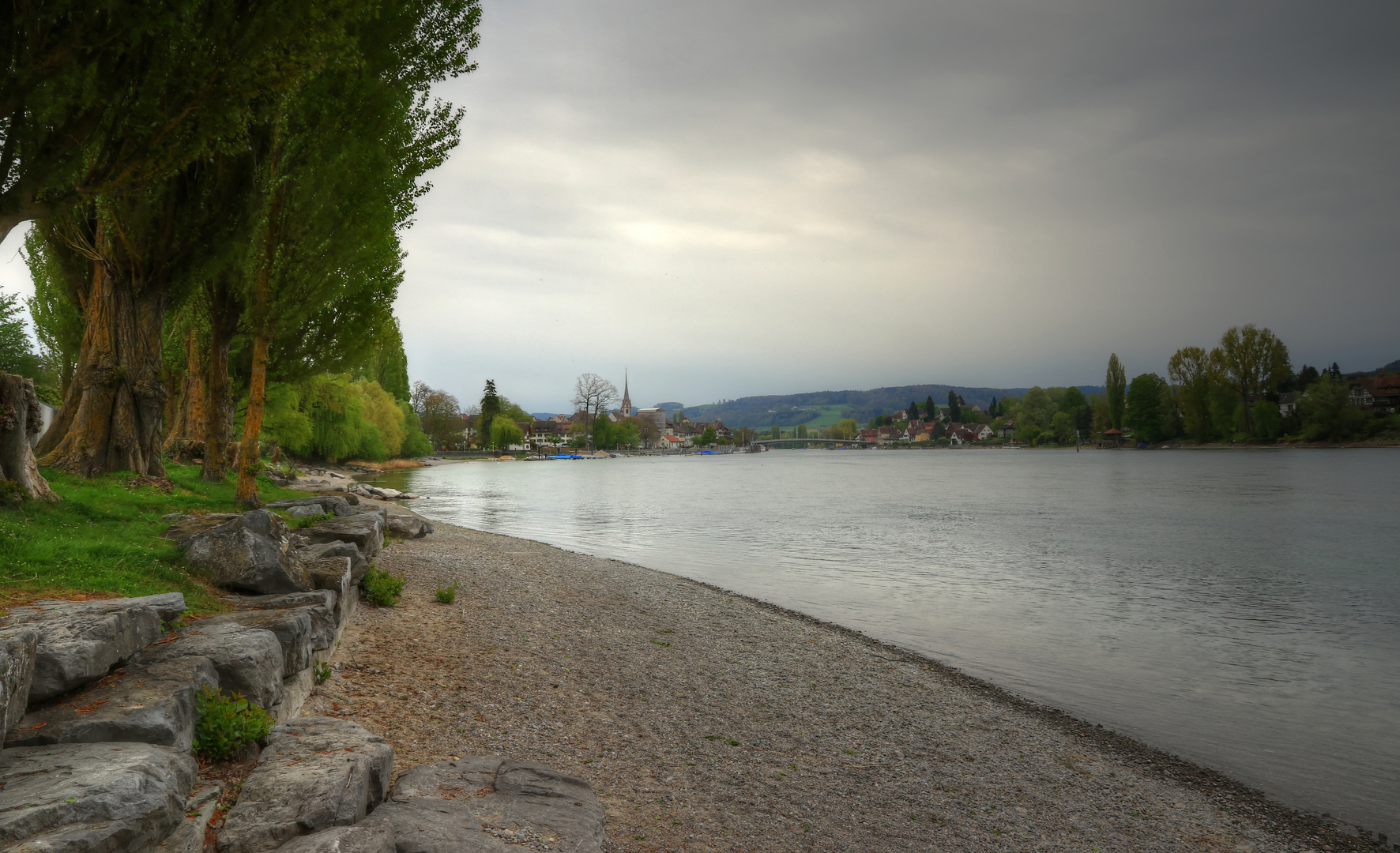 Blick auf Rhein und Stein am Rhein