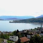 Blick auf Richterswil und den Zürichsee