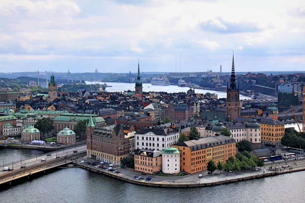 Blick auf Riddarholmen und Gamla Stan (2)