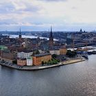 Blick auf Riddarholmen und Gamla Stan