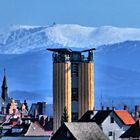 Blick auf Riesengebirge von Görlitz über Zgorzelec