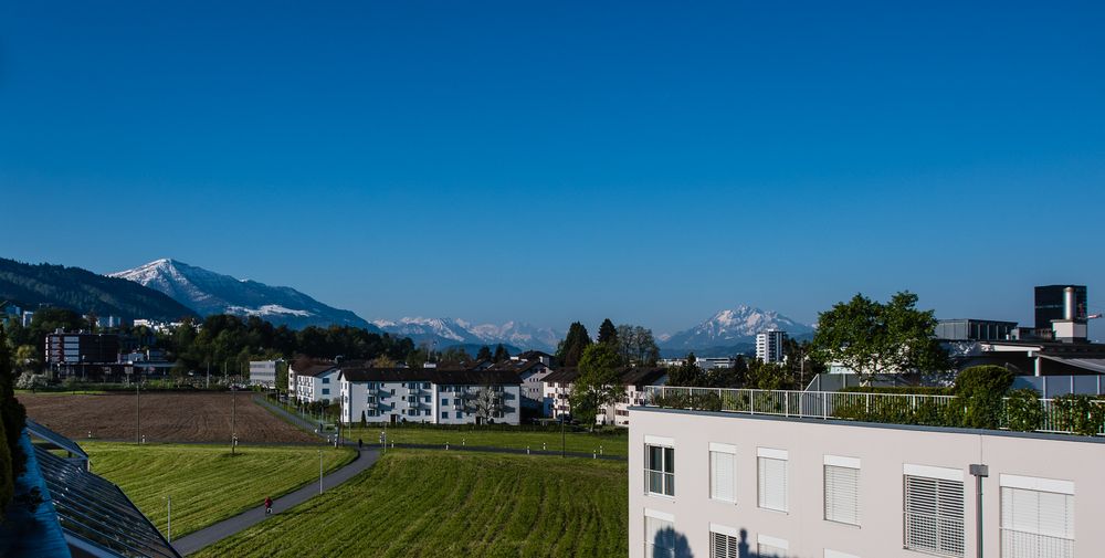 Blick auf Rigi und Pilatus