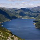 Blick auf Roldal (Norwegen)