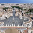 Blick auf Rom und Vatikan von der Kuppel des Petersdoms