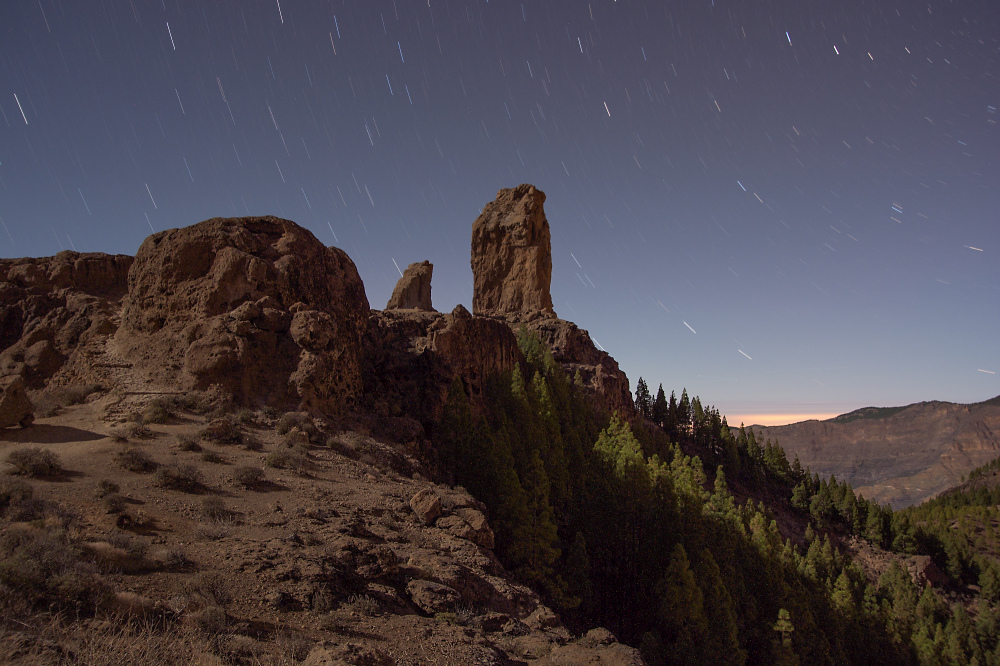 Blick auf Roque Nublo Plateau