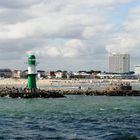 Blick auf Rostock-Warnemünde während der Hanse sail 2013