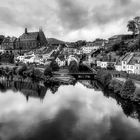 Blick auf Saarburg_sw