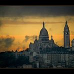 Blick auf Sacre Coeur vom Parc des Buttes Chaumont