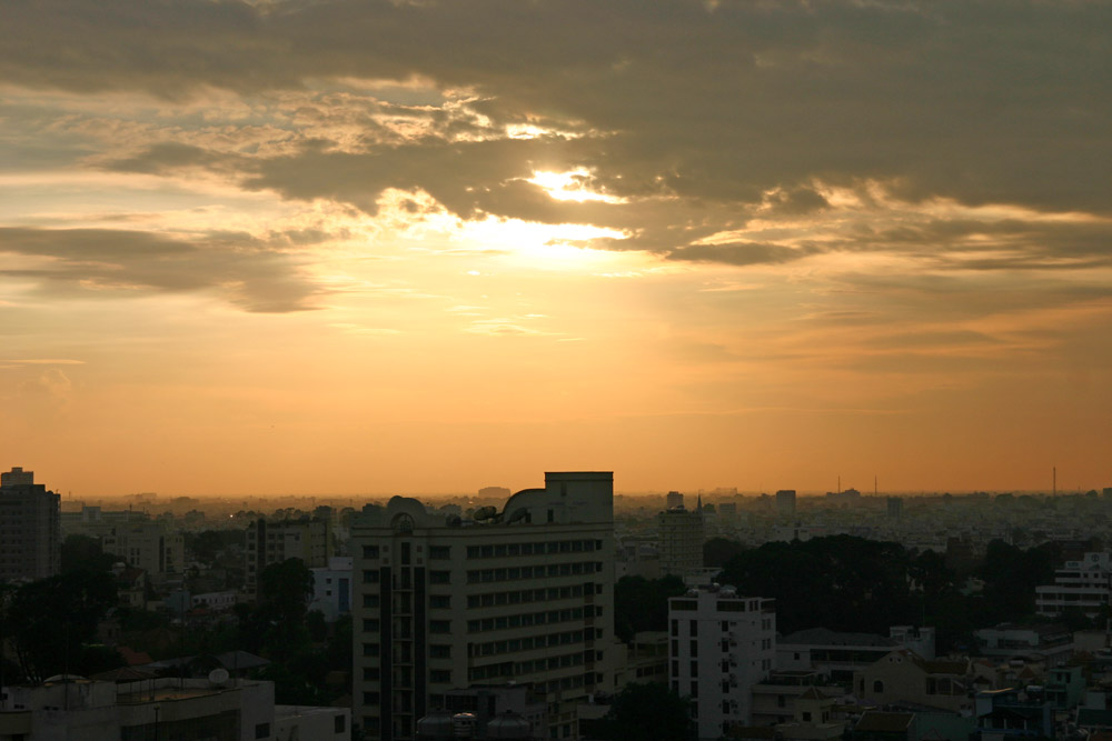 Blick auf Saigon