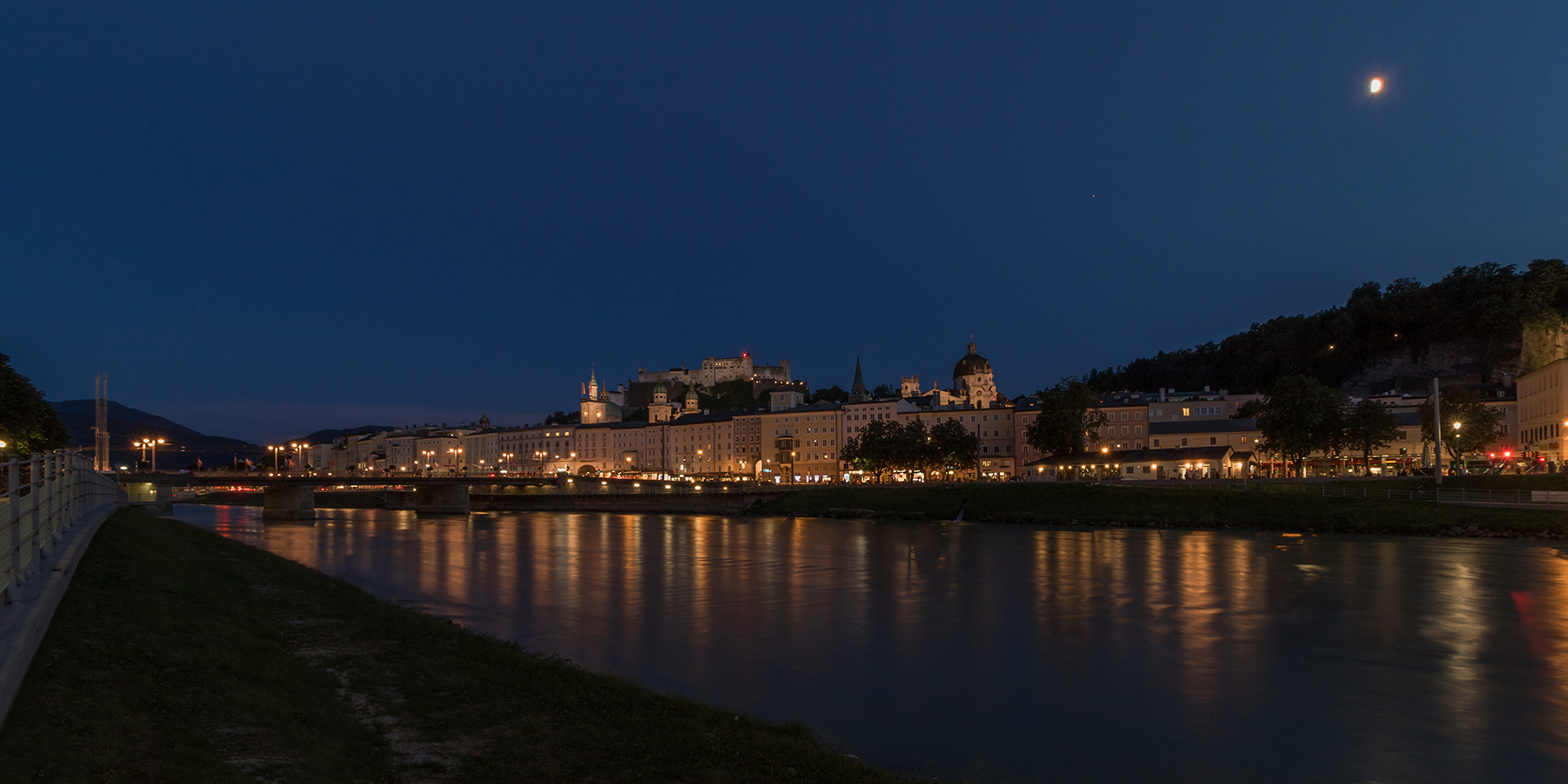 Blick auf Salzburg ...