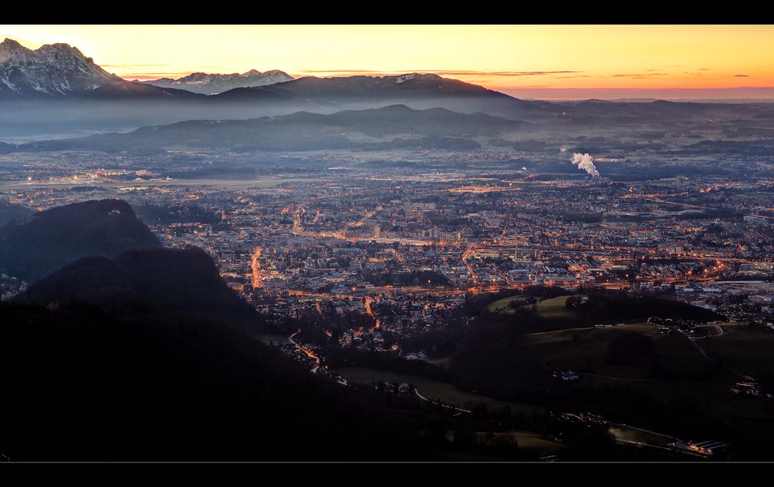 Blick auf Salzburg ... 12.2013