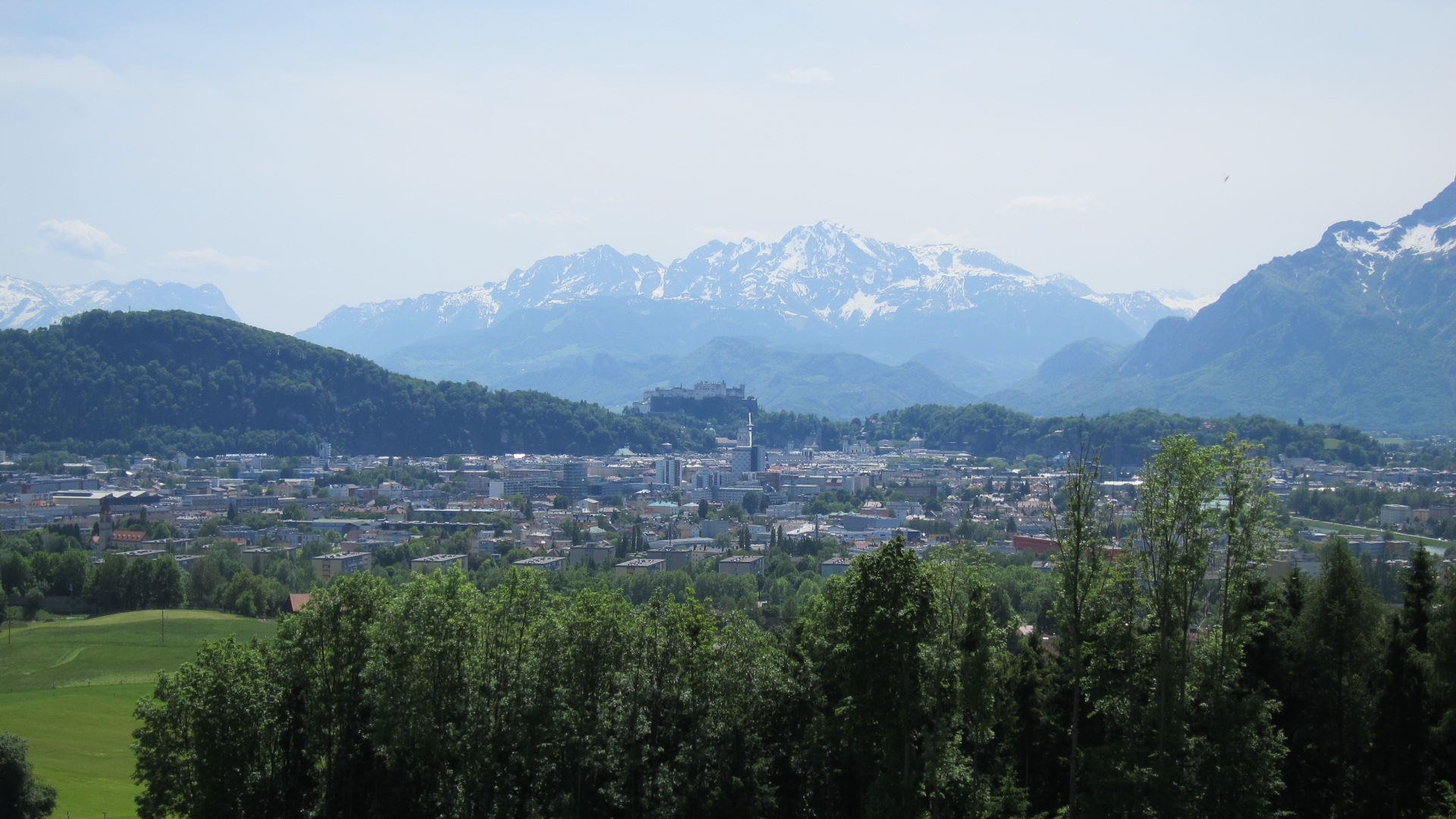 Blick auf Salzburg von Maria Plain