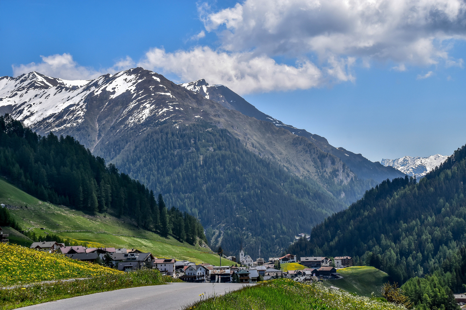 Blick auf Samnaun Laret