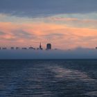 Blick auf San Francisco im Nebel