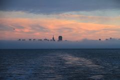 Blick auf San Francisco im Nebel