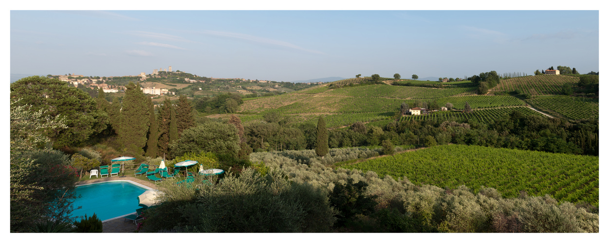 Blick auf San Gimignano