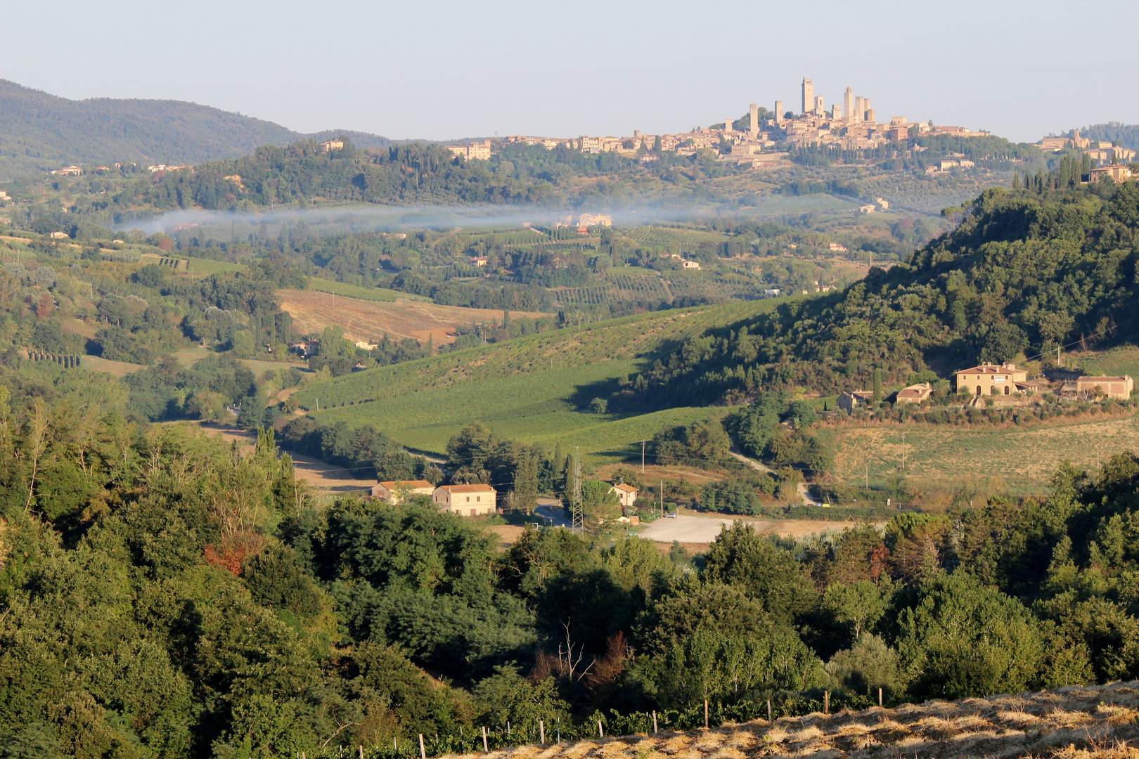 Blick auf San Gimignano, Toskana