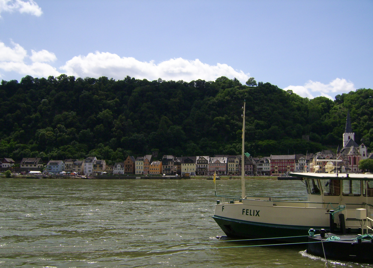 Blick auf Sankt Goar am Rhein