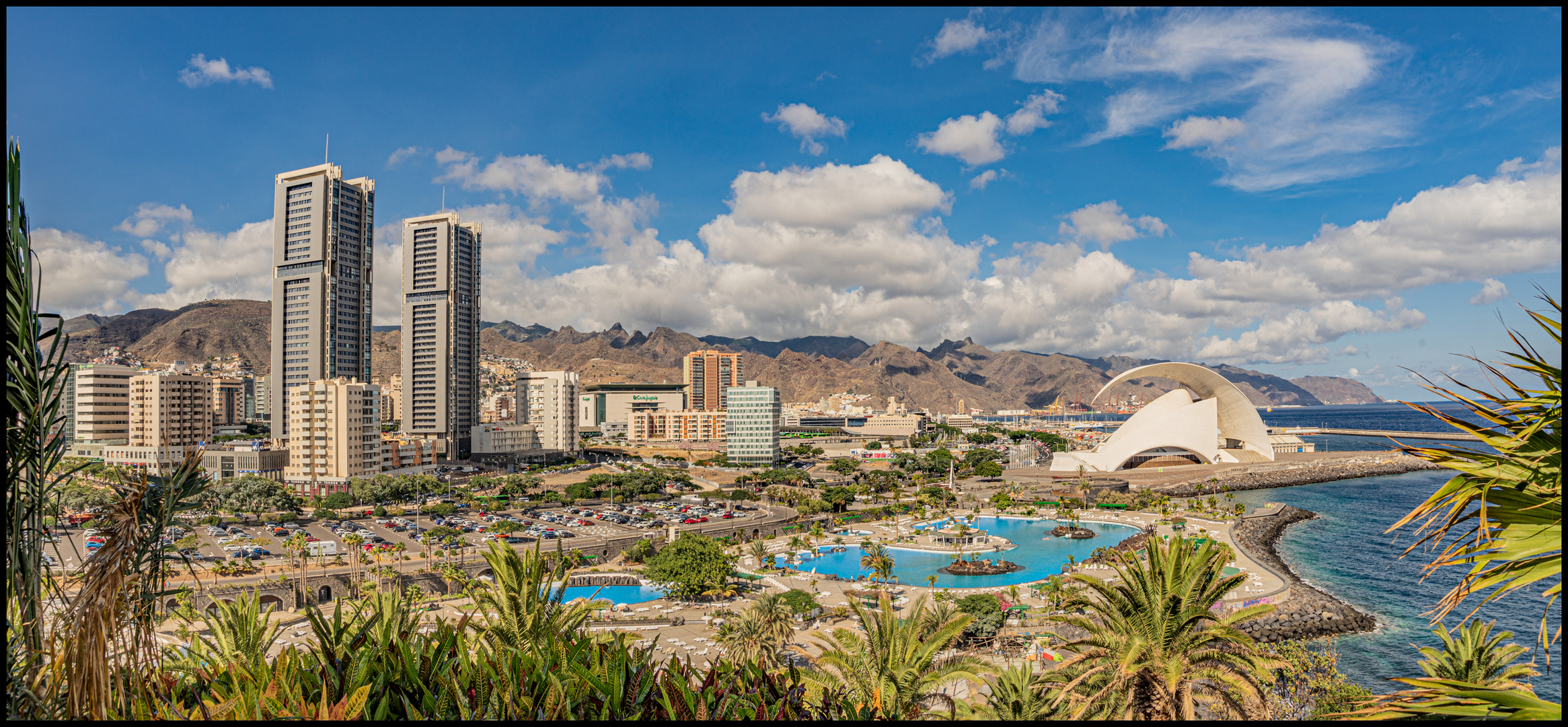 Blick auf Santa Cruz-Teneriffa-Spanien