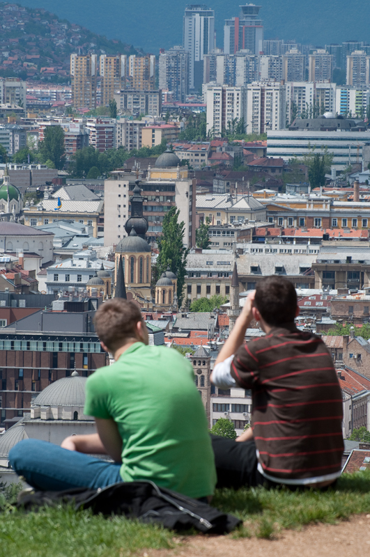 Blick auf Sarajevo