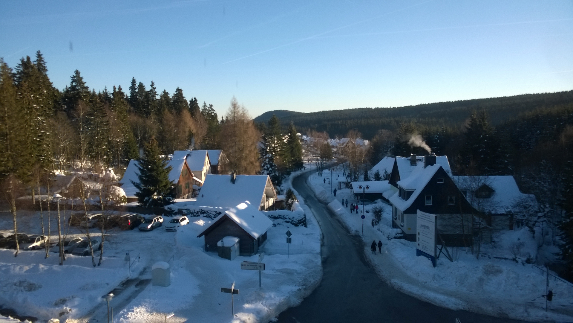 Blick auf Schierke aus der Jugendherberge