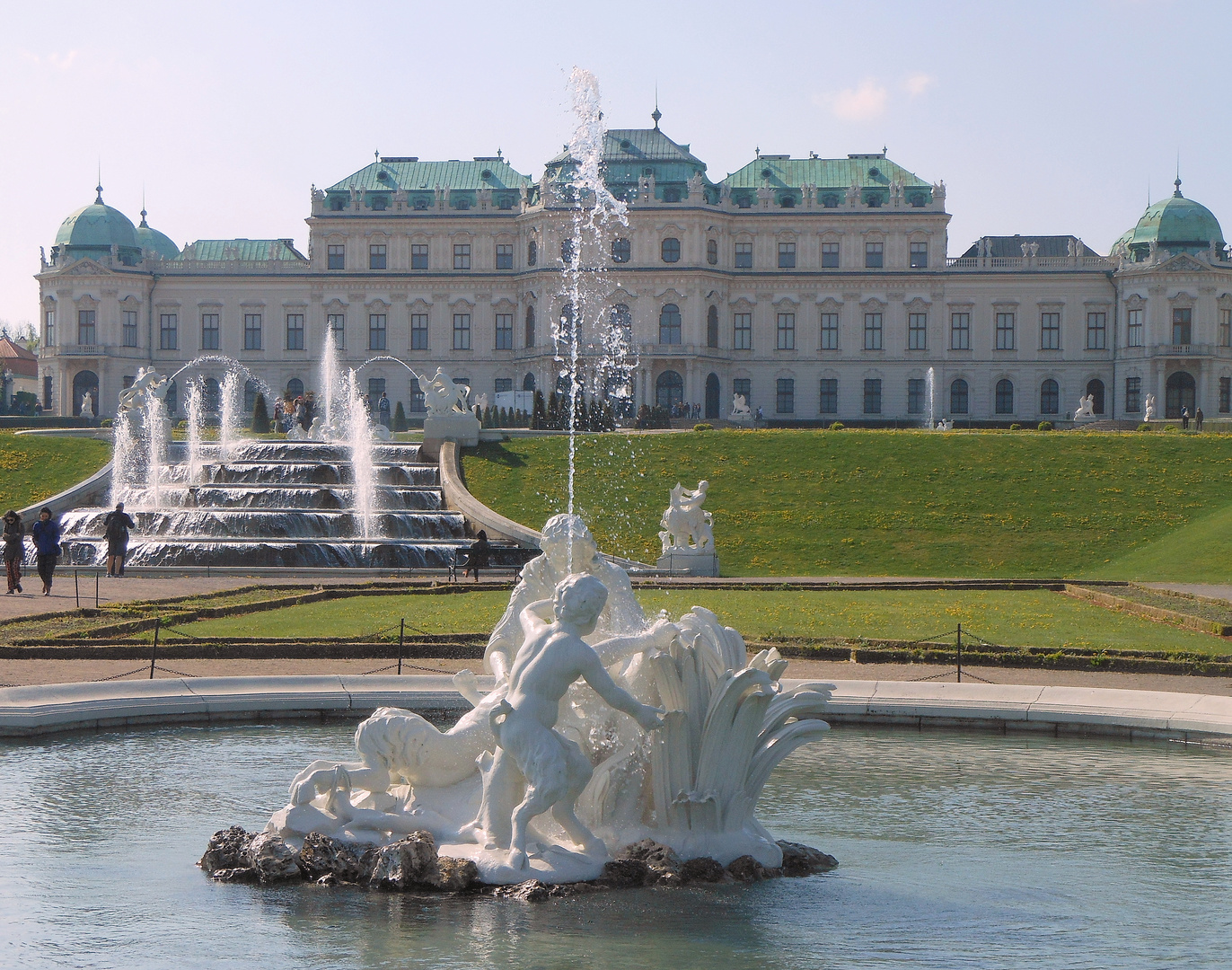 Blick auf Schloss Belvedere