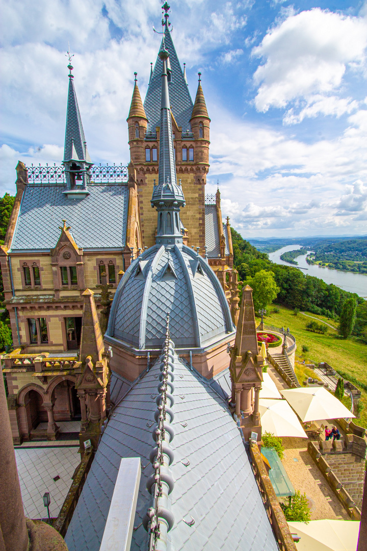 Blick auf Schloss Drachenburg 