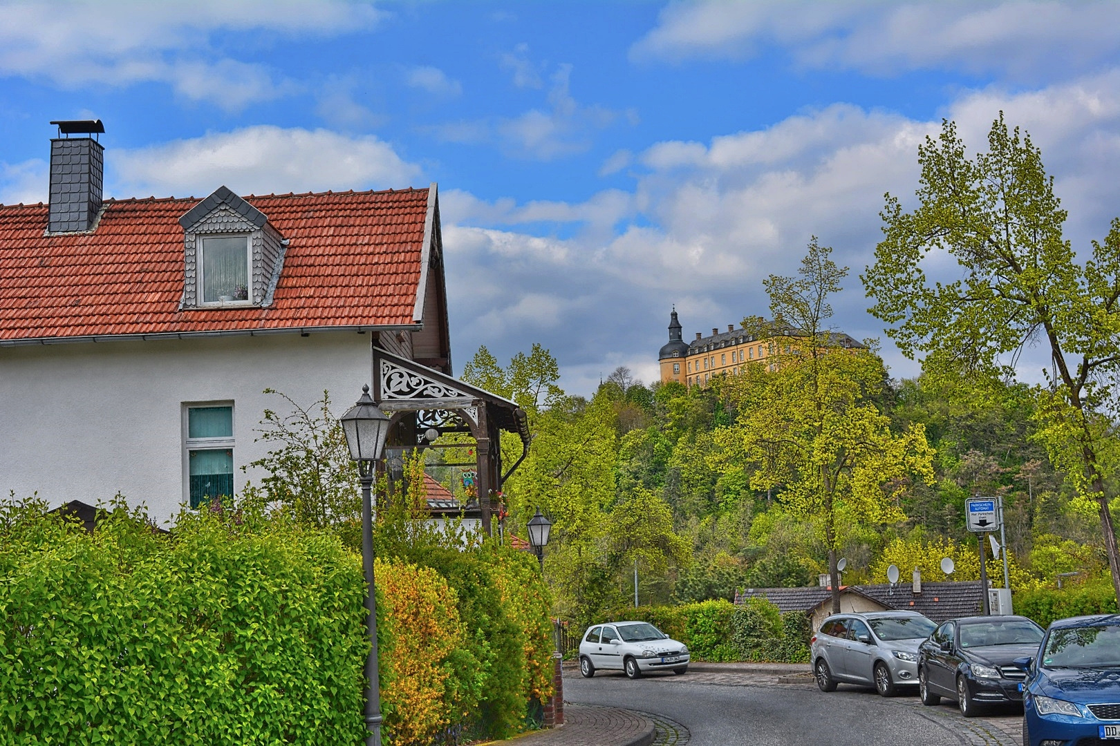 Blick auf Schloß Friedrichstein