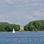 Blick auf-Schloss Herrenchiemsee-