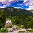 Blick auf Schloss Linderhof