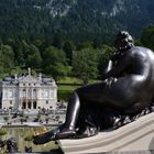 Blick auf Schloss Linderhof